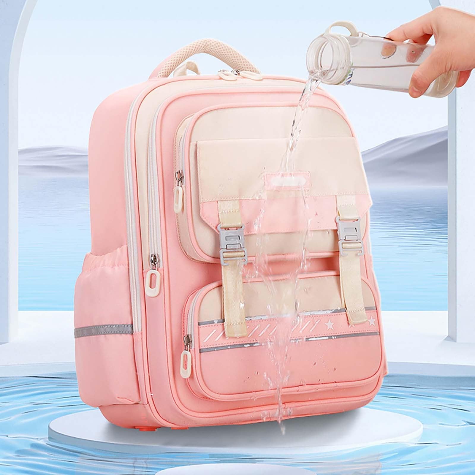 Ranzen Jungen 1.Klasse-Kinderrucksack, Schultasche, große Kapazität, Wasserfach, Büchertasche für Studenten, Jungen und Mädchen