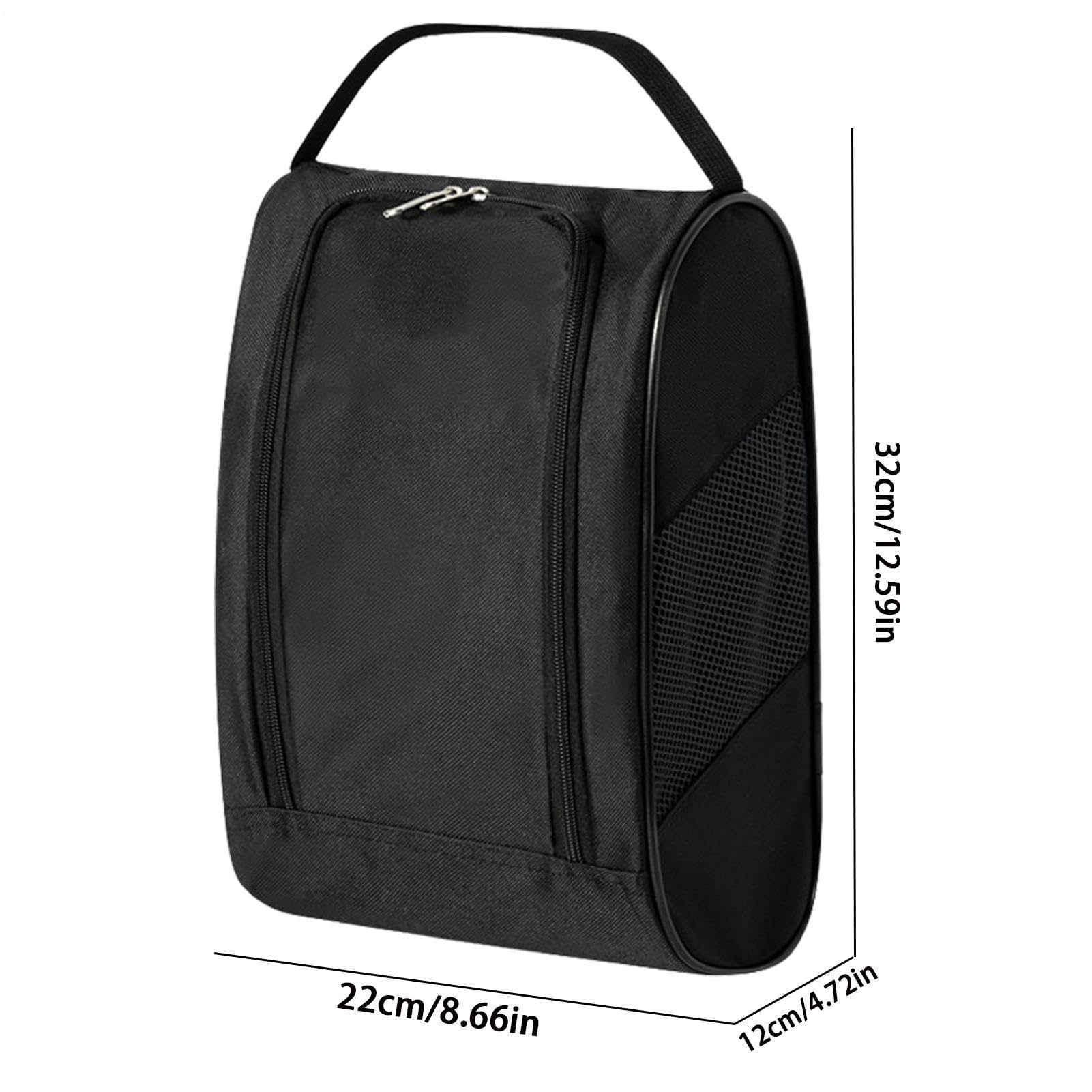 Estuche de Transporte para Zapatos de Golf,Bolsa para Zapatos de Golf | Bolsas para Zapatos con Cremallera y ventilación | Bolsas de Transporte para Zapatos de Golf Transpirables para