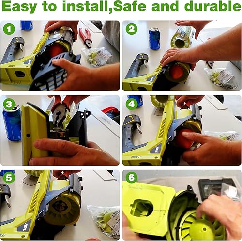 Miniatura 5 de 529437004 Hoja de ventilador soplador de hojas para ventilador Ryobi 18 voltios ventilador P2108 P21018 P21081VN P21081VN compatible con soplador de