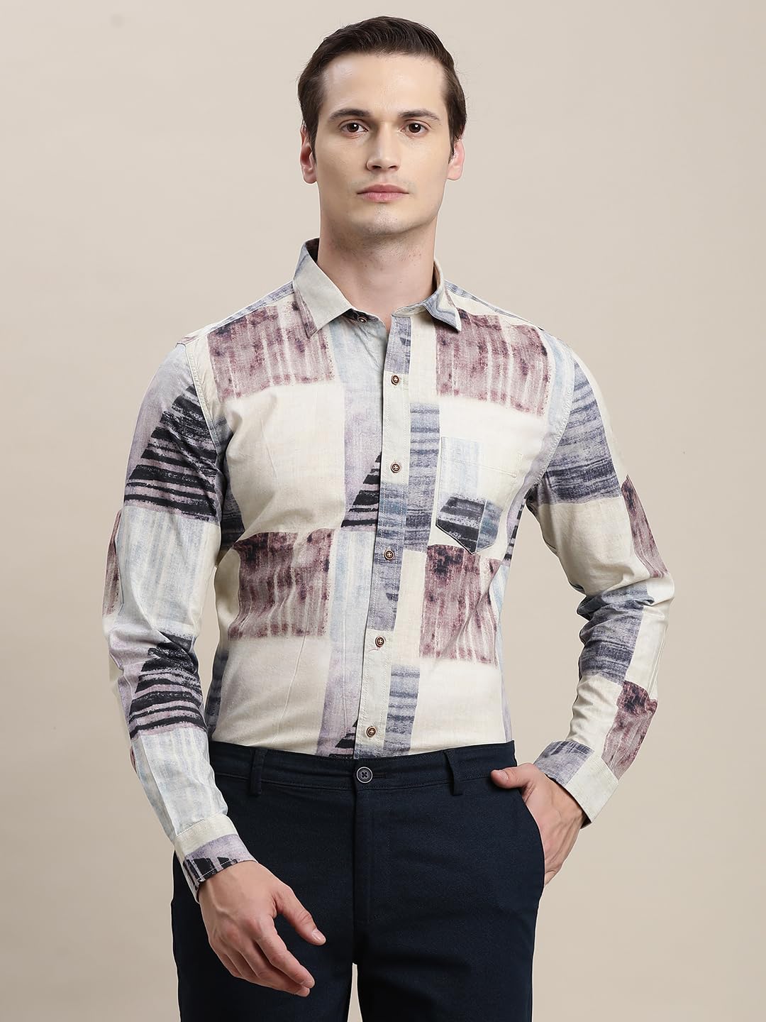 Turtle Camicia casual da uomo slim fit con stampa digitale in viscosa di cotone multicolore || Camicia estiva a maniche lunghe per feste hawaiane per vacanze al mare