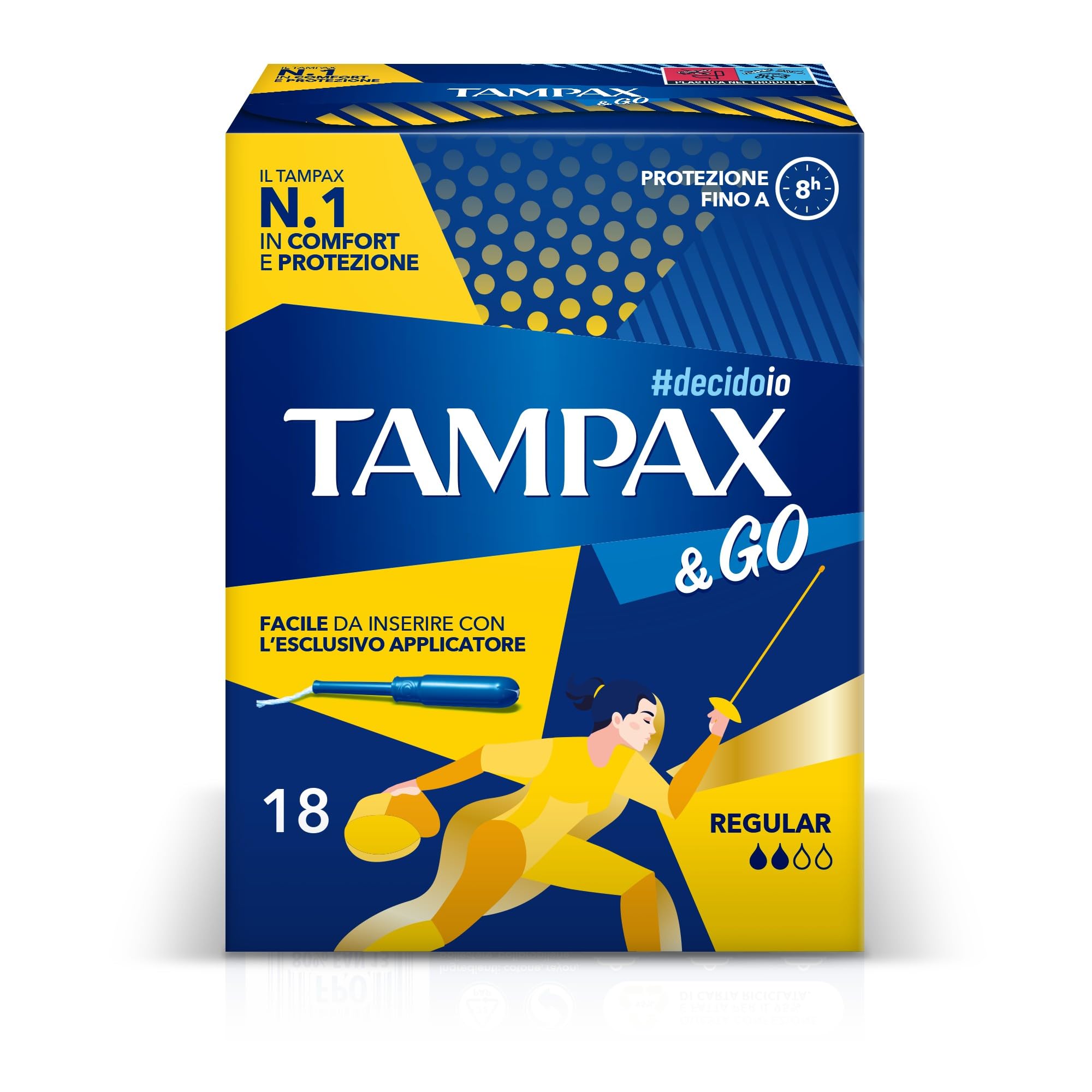 TAMPAX &GO REGULAR x18