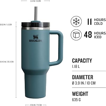 Stanley Quencher Pipetli Termos Bardak, 1.18 L