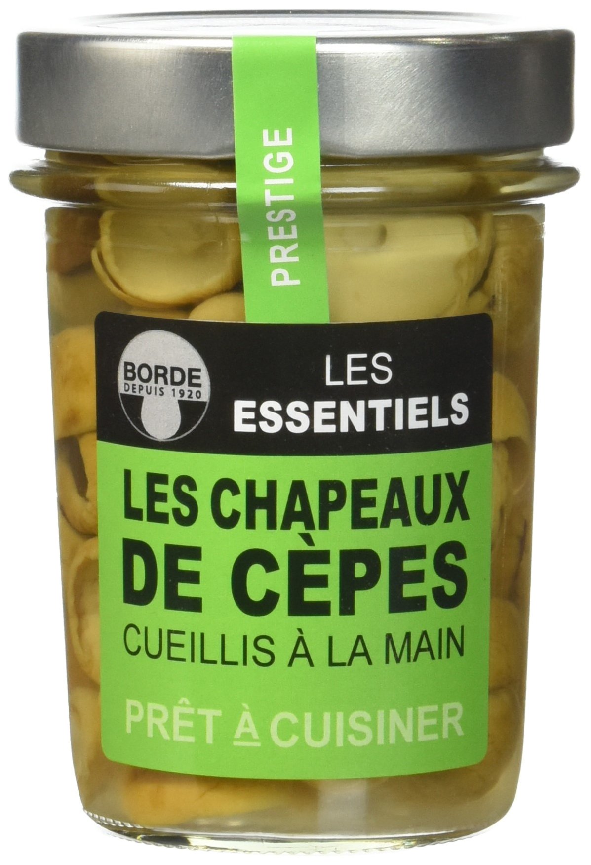 Borde Chapeaux de Cèpes en Conserve Bocal 100 g - Lot de 4