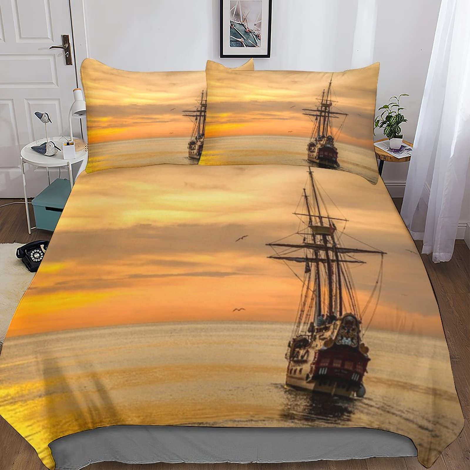 Couette paysage urbain 3D pour la chambre des ados et enfants