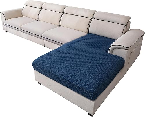 Vista 13 de LUFEIJIASHI Fundas para sofá seccional, fundas de cojín en forma de L para sofá seccional, fundas elásticas para sofá seccional, protector de Beige