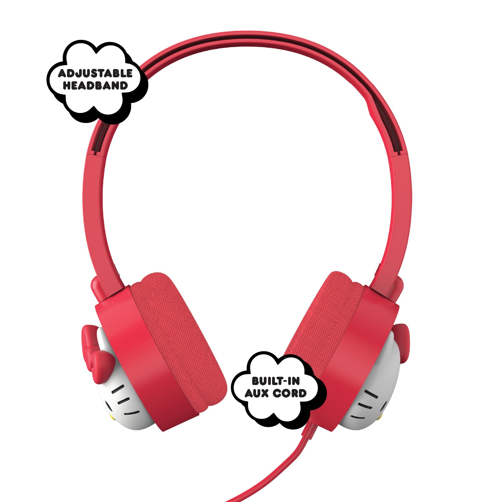 Amazon.co.jp: ハローキティ 有線ヘッドホン AUXコード内蔵、調節可能