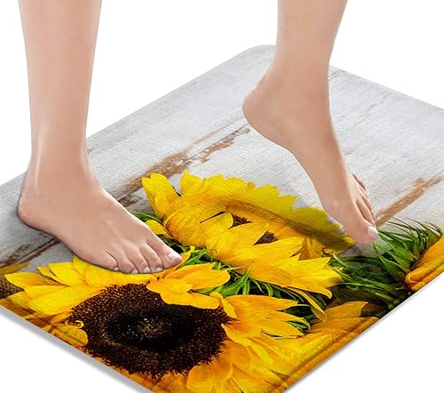 Miniatura 8 de Britimes Tapetes de baño para baño, tapetes de baño, antideslizantes, estilo bohemio, cubierta lavable, tapete de suelo, decoración de baño, 16 x 24