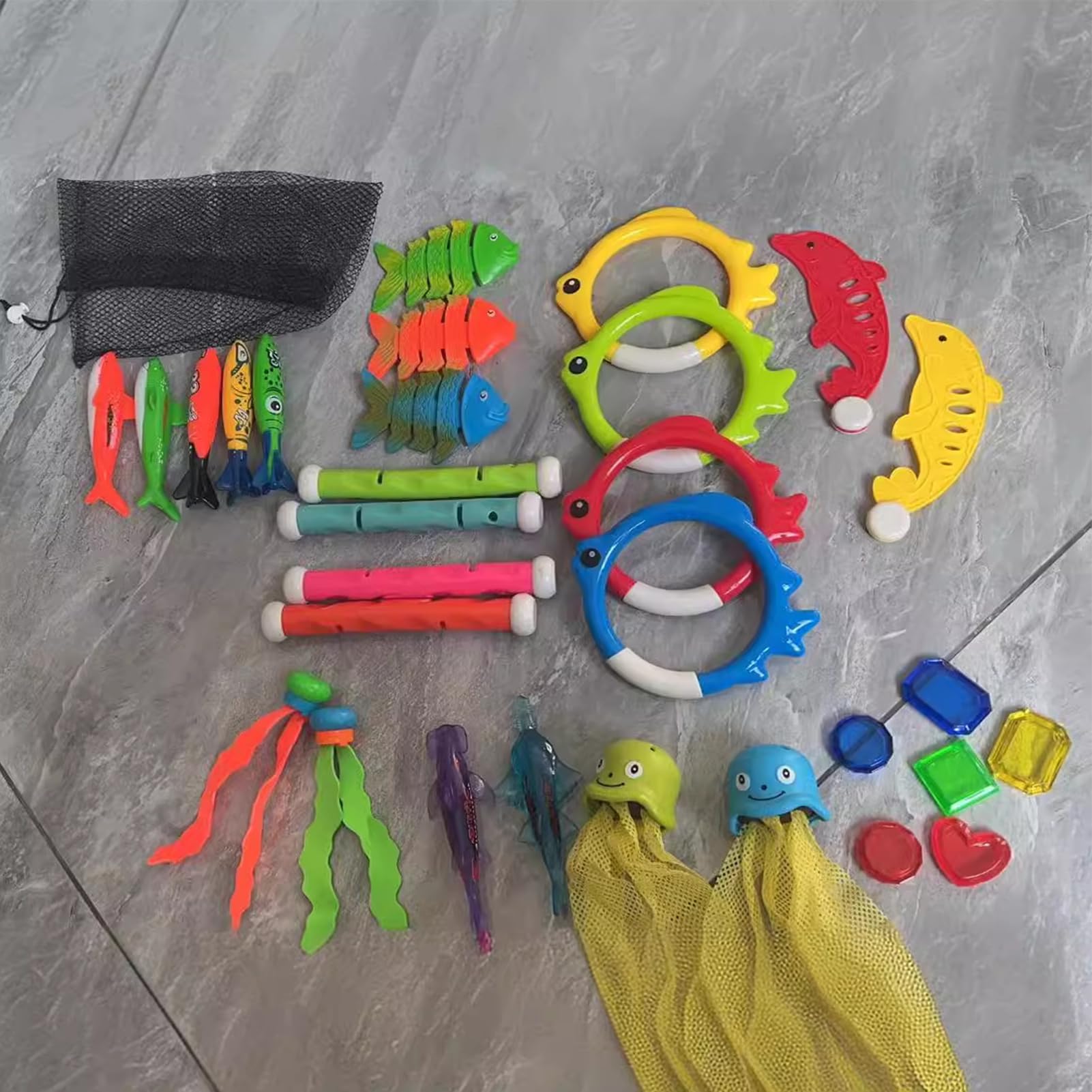 Giocattoli Subacquei Per Bambini Attrezzature Da Spiaggia | Giocattolo Tesoro Gemma Da Piscina Per Ragazzi Estivi Feste Raduni Familiari In Giardino Spiaggia Hotel Compleanno Bagno