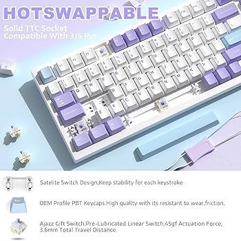 Amazon.com: ATTACK SHARK X Ajazz AK820 Pro Mechanical Gaming