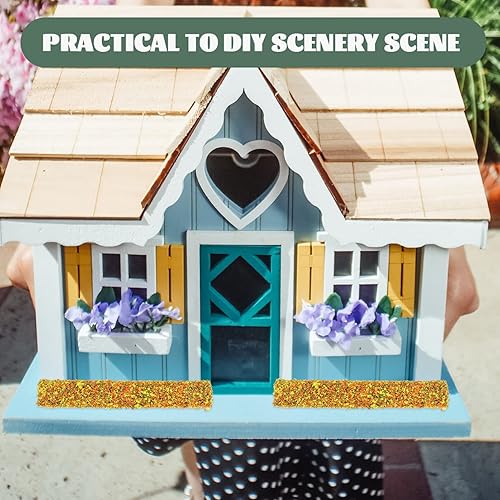 Miniatura 4 de HEMOTON Tiras de arbustos en miniatura, arbustos estáticos, grupos de vegetación, modelo de arbusto, modelo de escenario estático, plantas