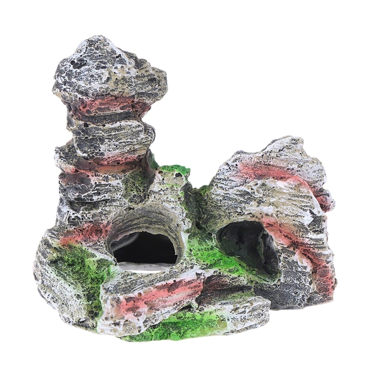 XIEHYA 2pcs Mountain View Aquarium Rock For Decoration