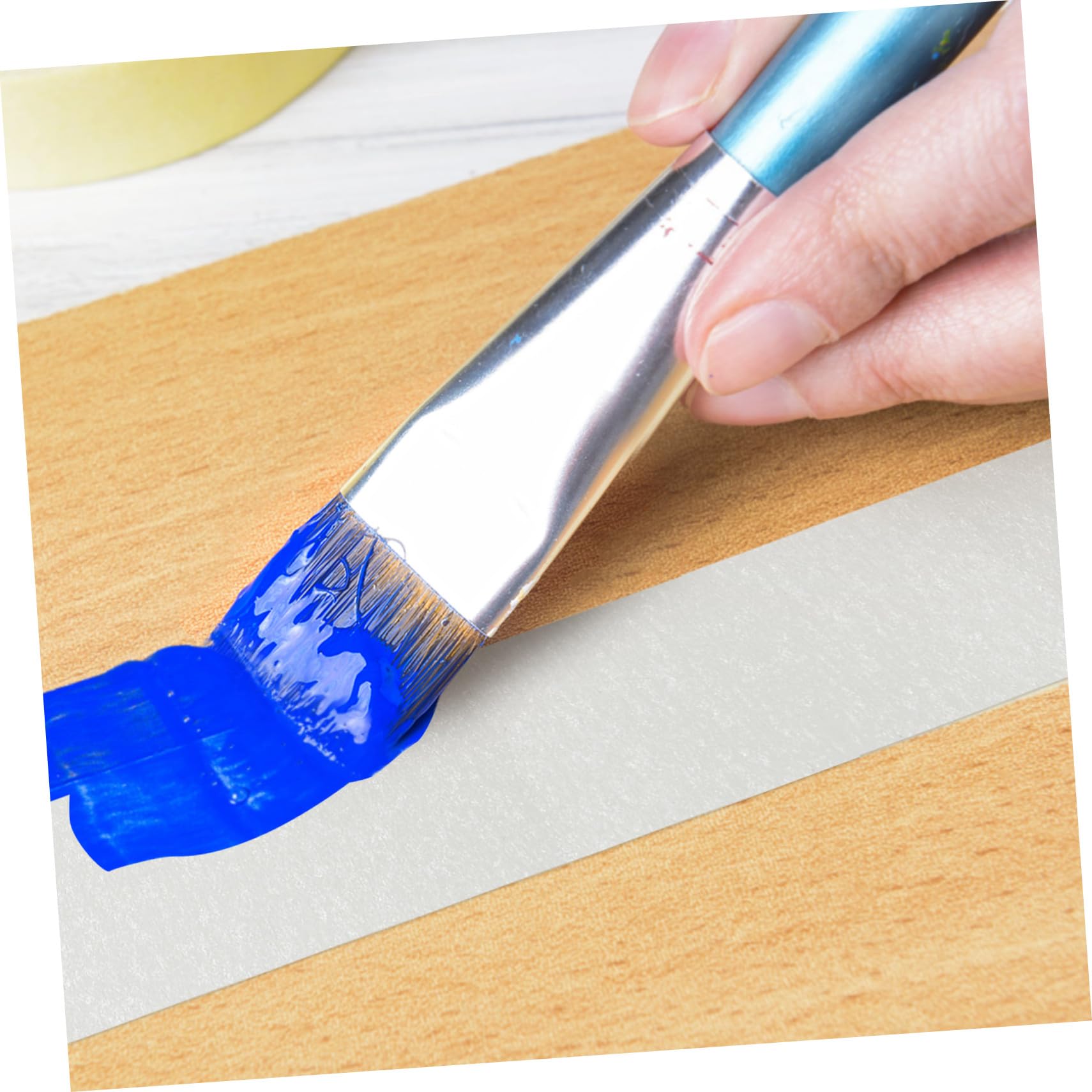 6 Rollos Cinta de Enmascarar de Color Claro Cinta Adhesiva para Pintar para Manualidades Pintura de Coches y Material de Oficina