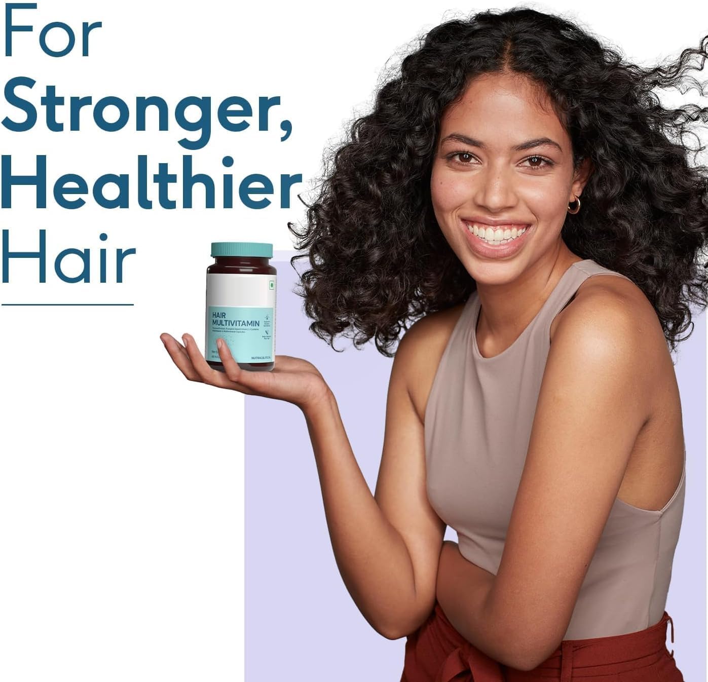 Hair Vitamin with DHT Blockers (60 Capsules) | Omega & Biotin, Supports Keratin Synthesis & Helps Reduce Hair Fall
