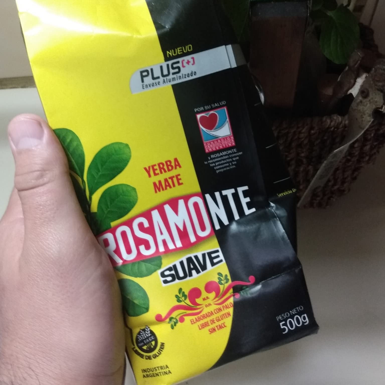 Rosamonte Yerba Mate Tè Suave 3kg | Set Mate Argentino | Bevanda disintossicante ed energetica