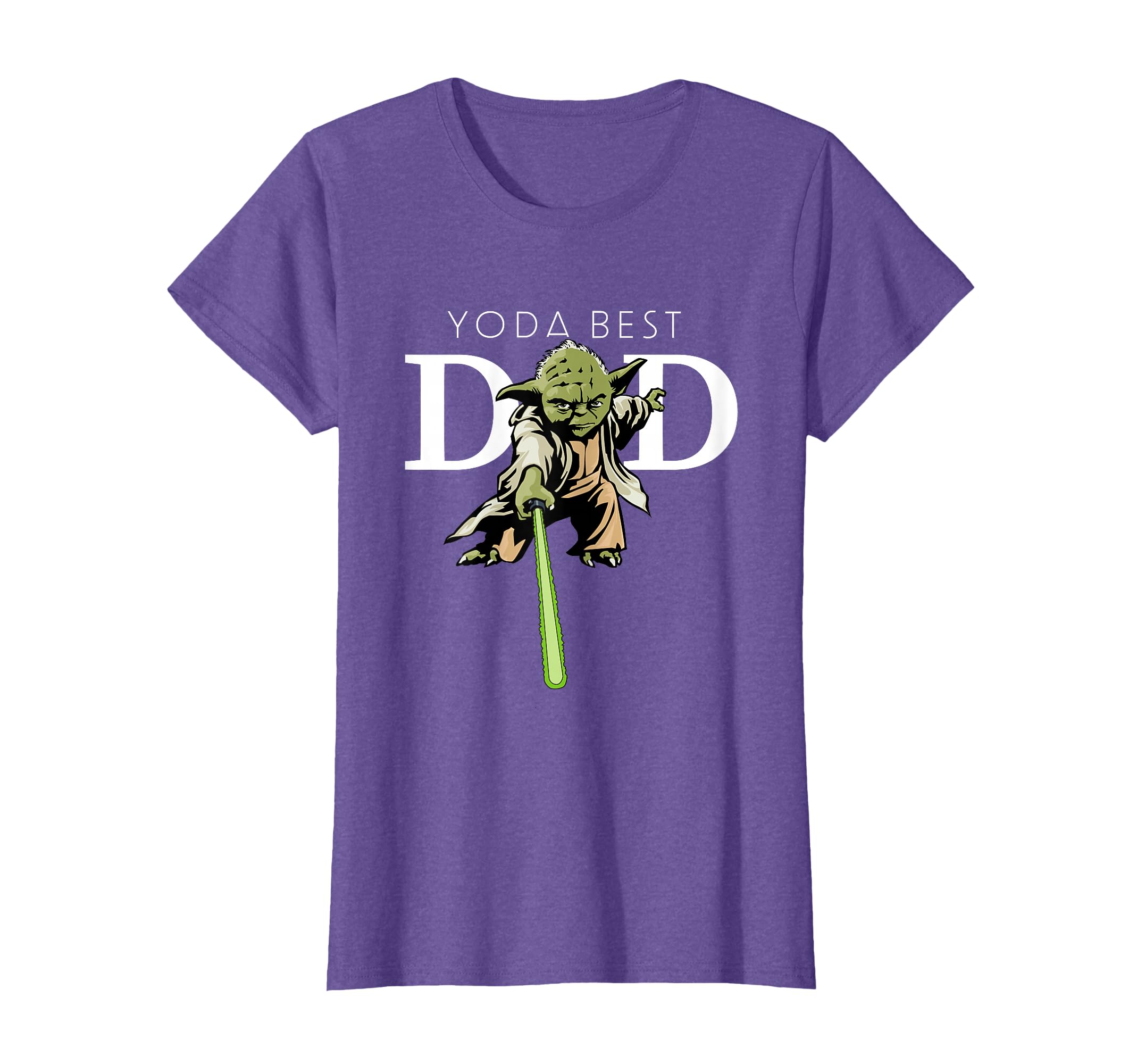 Star Wars Yoda Lightsaber Best Dad Father's Day T-Shirt