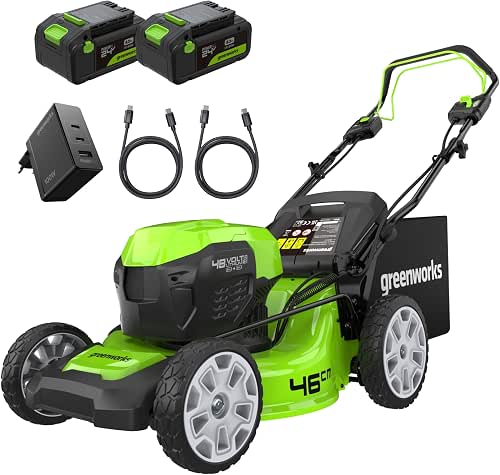 Greenworks 48V (24V x 2) Tondeuse à Gazon Sans Fil