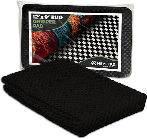 Nevlers Almohadilla antideslizante de 9 x 12 pies, agarre extra grueso para alfombra, almohadillas antideslizantes de primera calidad, almohadilla Nevlers Almohadilla antideslizante de 9 x 12 pies, agarre extra grueso para alfombra, almohadillas antideslizantes de primera calidad, almohadilla
