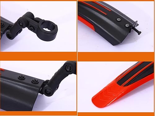 Miniatura 2 de BlueSunshine juego desalpicaderas ajustables para llanta traseradelantera de ciclismo, bicicleta de montaña, bicicleta de ruta