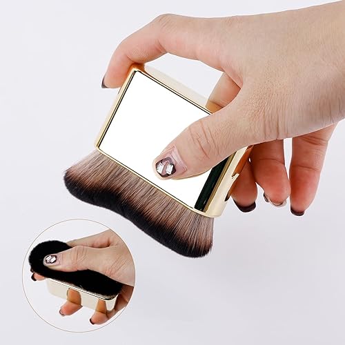 Miniatura 3 de Cepillo autobronceador, aplicador de cepillo autobronceador suave, cepillo de bronceado portátil, brochas de maquillaje corporal para rostro y