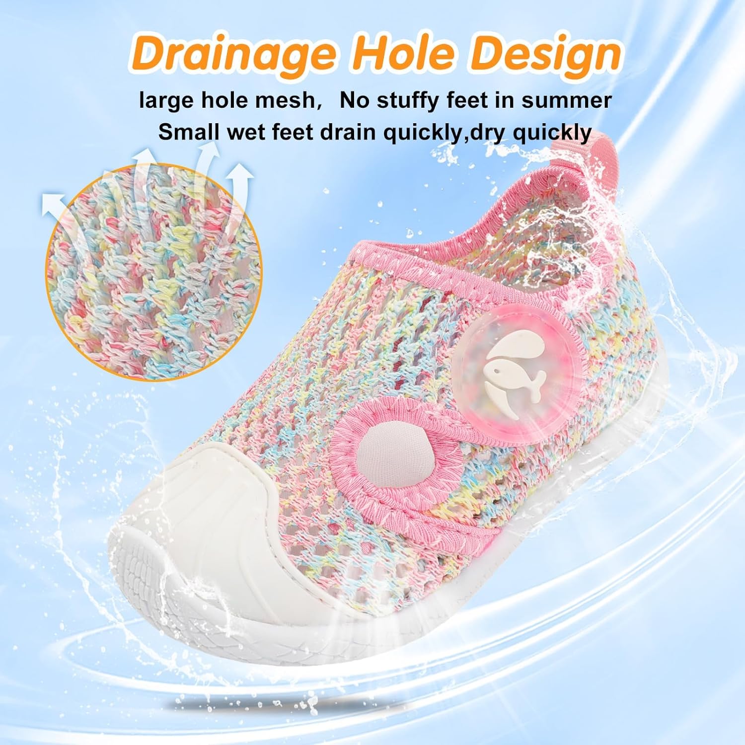 JIASUQI Baby Boys Girls Water Shoes Infant Qucik Dry Beach Swim Shoes Toddler Non-Slip Barefoot Aqua Socks - Image 5