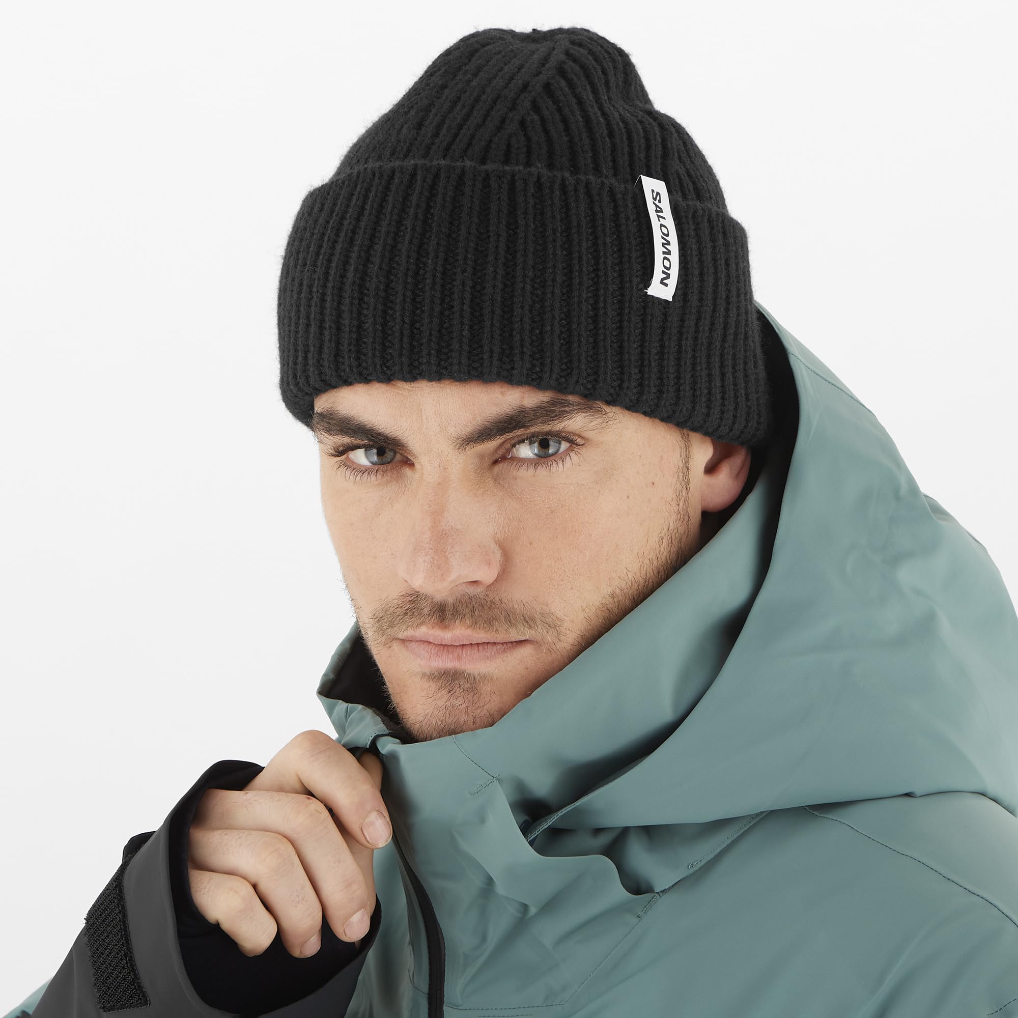 SALOMON Snowbird Beanie U, Kapelusz, Dorośli Unisex, Czarny