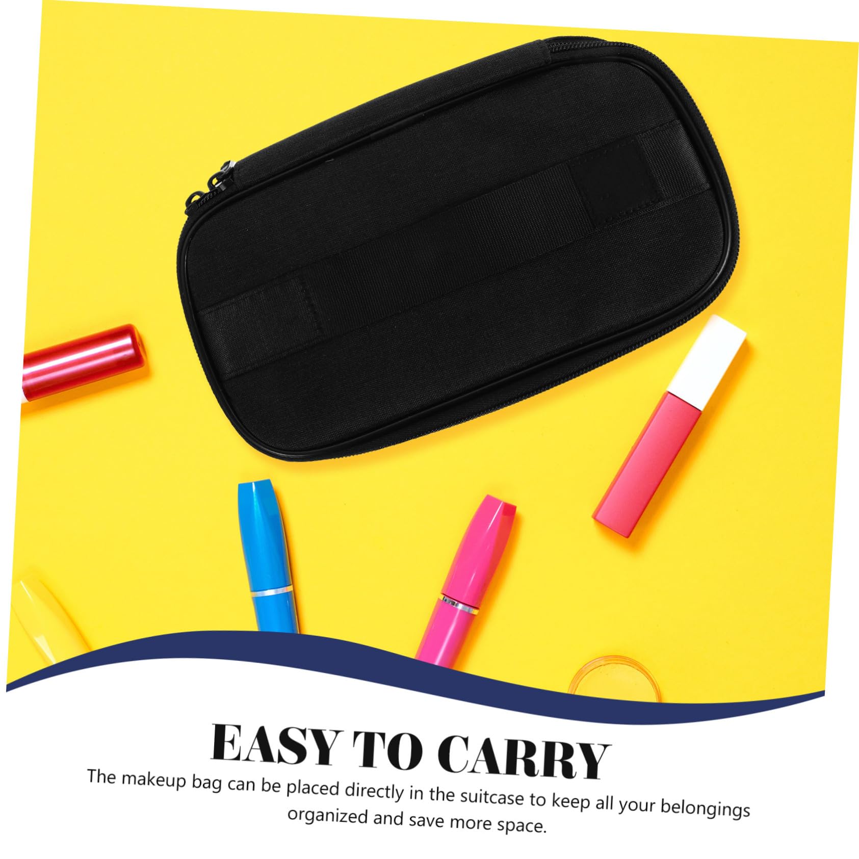 GALPADA Borsa da Viaggio con Cerniera e Scomparti Multipli Organizer Portatile per Trucchi e Articoli da Toeletta Design Sicuro e Compatto per Donna e Uomo