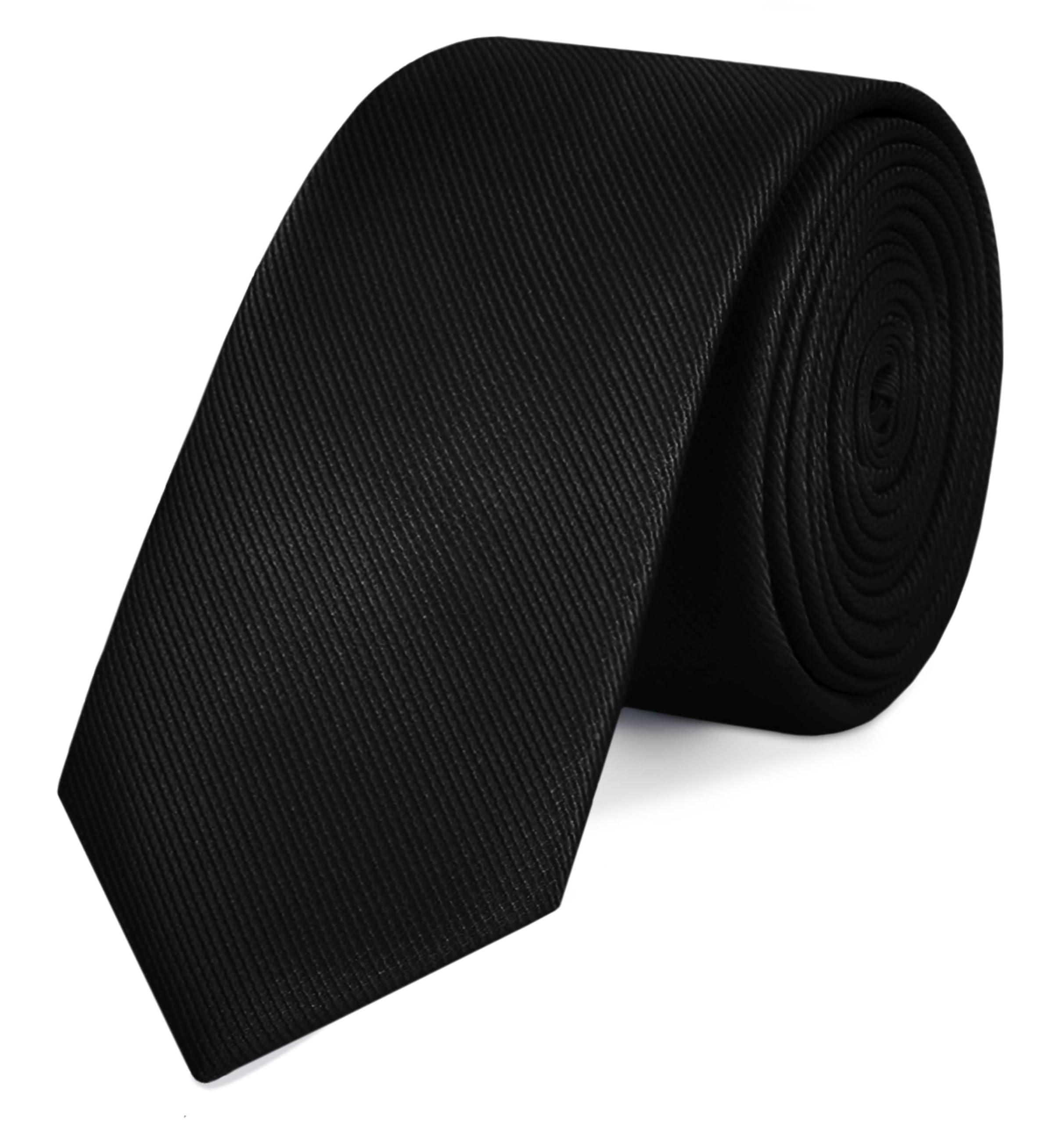 OcioDual Corbata Clásica Negra Hecha a mano, Elegante para Celebraciones, Eventos, Bodas, Fiestas y Business, Corbata de Hombre para Regalo, Unisex, Mens Tie