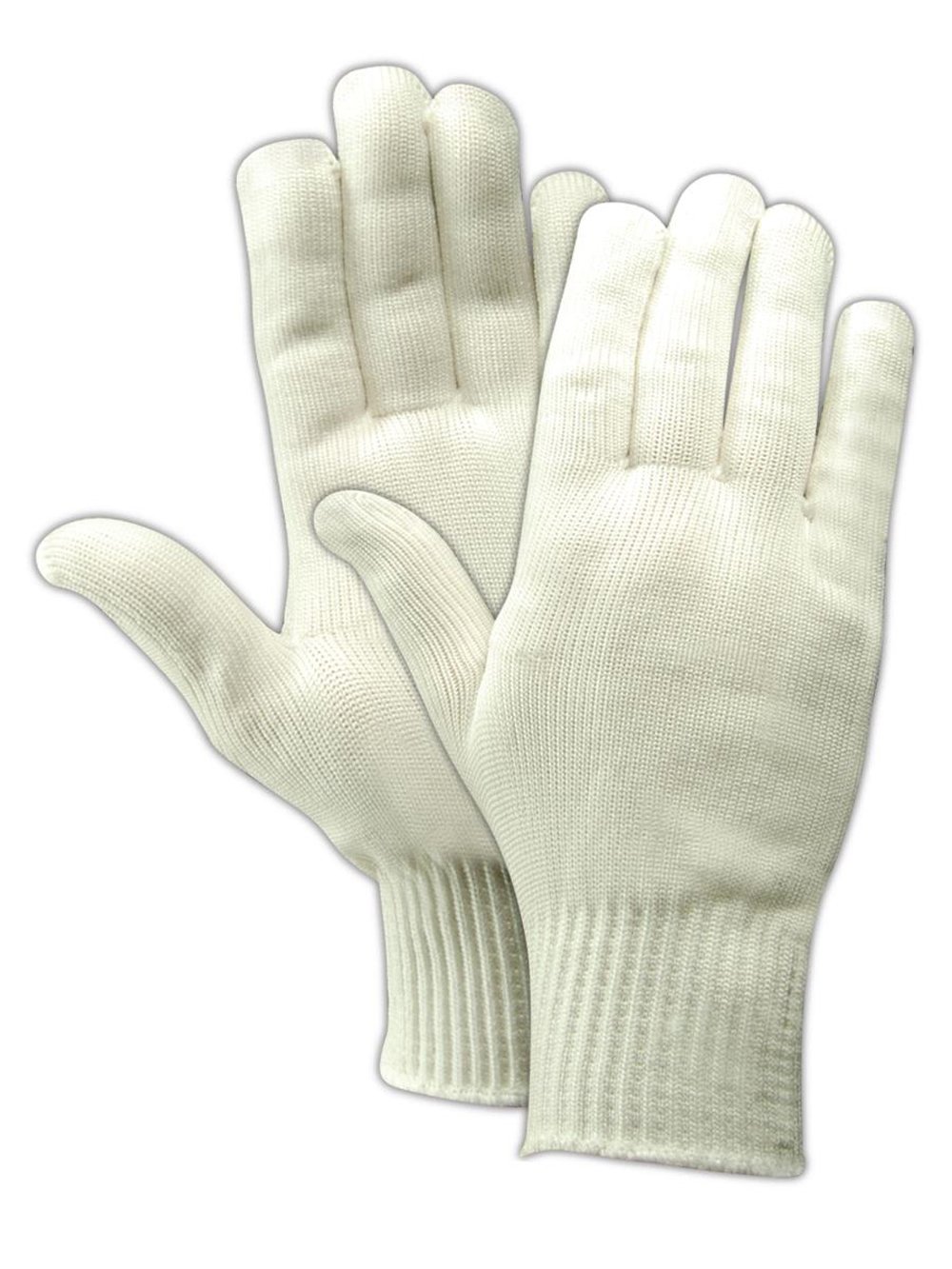 MAGID KnitMaster 13NY Nylon Glove, Knit Wrist Cuff, 9.5" Length, Large (One Dozen)