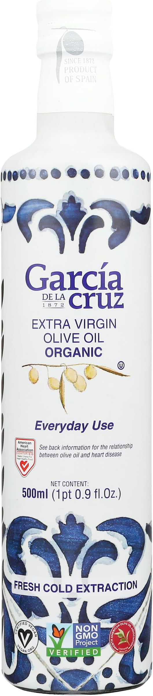 GARCIA DE LA CRUZ Organic Everyday Extra Virgin Olive Oil, 16.9 FZ