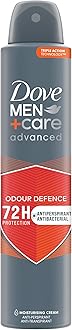 Dove Men+Care Advanced Odour Defence Men's Antiperspirant Deodorant Body Spray with ¼ moisturising cream & Triple Action technology for 72 hour sweat and odour protection 200 ml