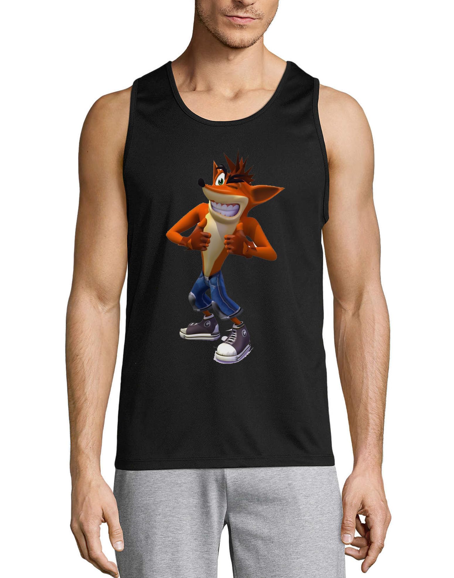 Camiseta sin mangas Fox Thumbs Up de algodón transpirable antiroces 3