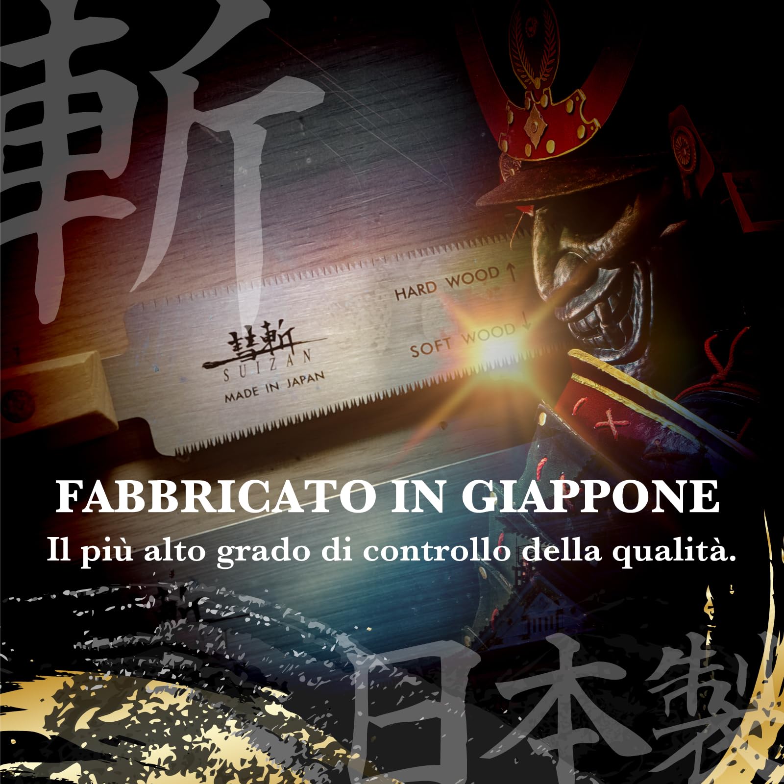 SUIZAN Sega giapponese a taglio a filo 120mm - Utensili professionali per la lavorazione del legno