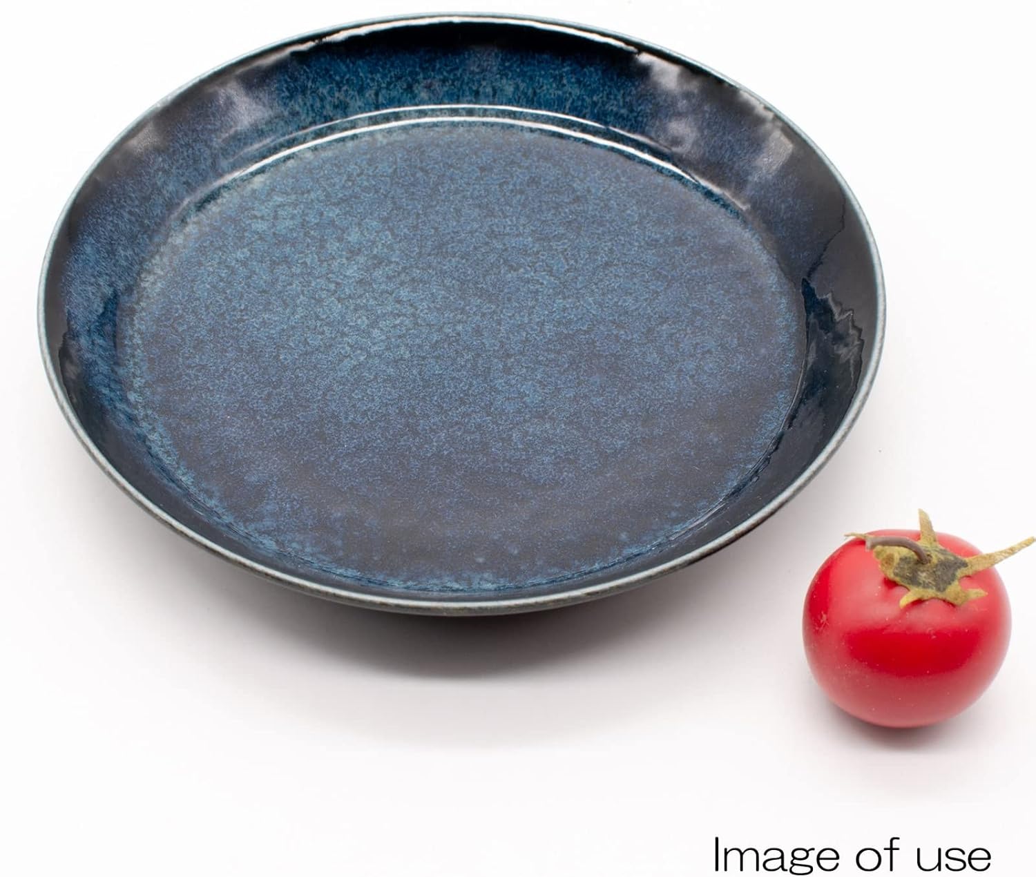Aito Seisakusho 517024 Natural Color Plate, Plate, Approx. 5.5 inches (14 cm), Medium Dish, Stylish, Navy, Mino Ware Plate, Pasta Plate, Curry Plate, Popular, Dishwasher, Microwave Safe, Made in Japan