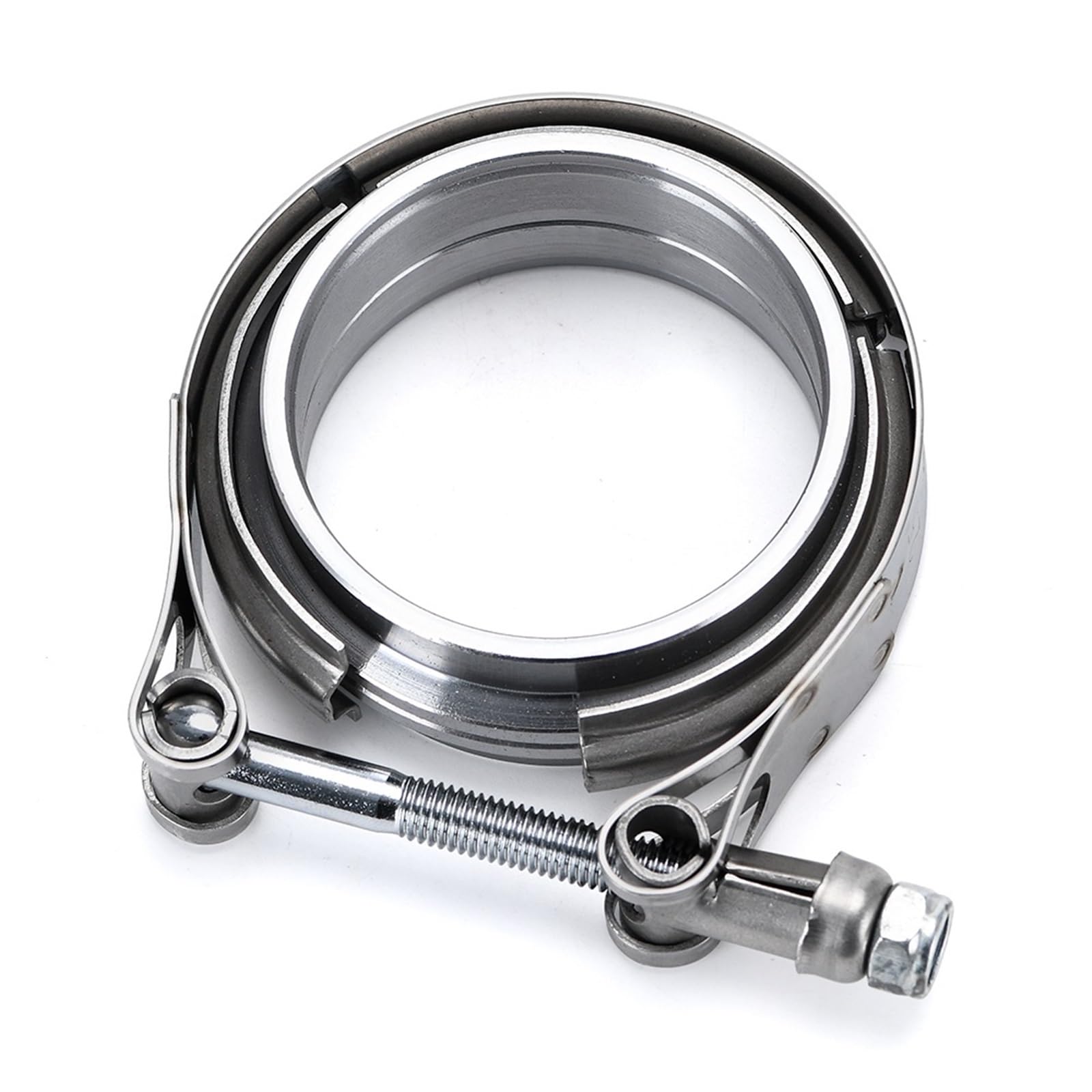 Band clamps Stainless Steel 2.5" 3" V Band Exhaust Clamp 63mm 76mm Turbo Pipe Vband Male Female Flange Kits(Color1)
