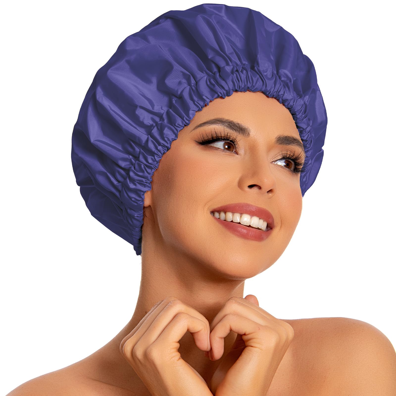 Reusable Shower Caps for Women - Waterproof & Dry Hair -31