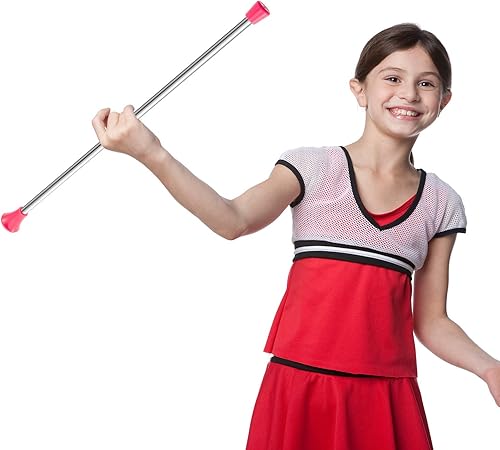 Miniatura 4 de 2 bastones giratorios unisex para gimnasia para niños bastón de baile giratorio para espectáculos de talentos baile artístico batón giratorio rosa