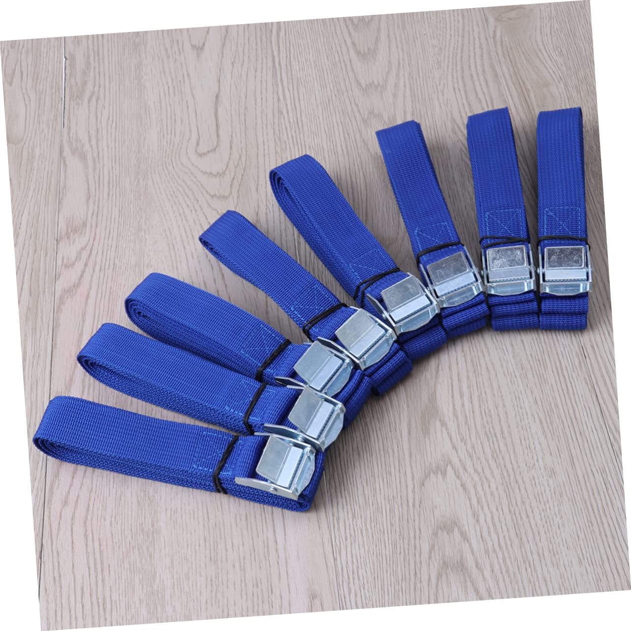 Gatuida 10pièces Sangles De Luggage pour Toit De Voiture De Sangles De Fixation Nylon Épais avec Boucle Acier Idéales pour Transporter Vos Bagages Kayak Canoë Bleu