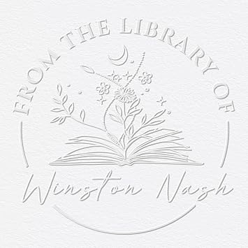 Book Embosser Personalised | Custom Book Stamp Embosser Personalised | Self Inking Library Embossing Stamp for Book Lovers Gifts
