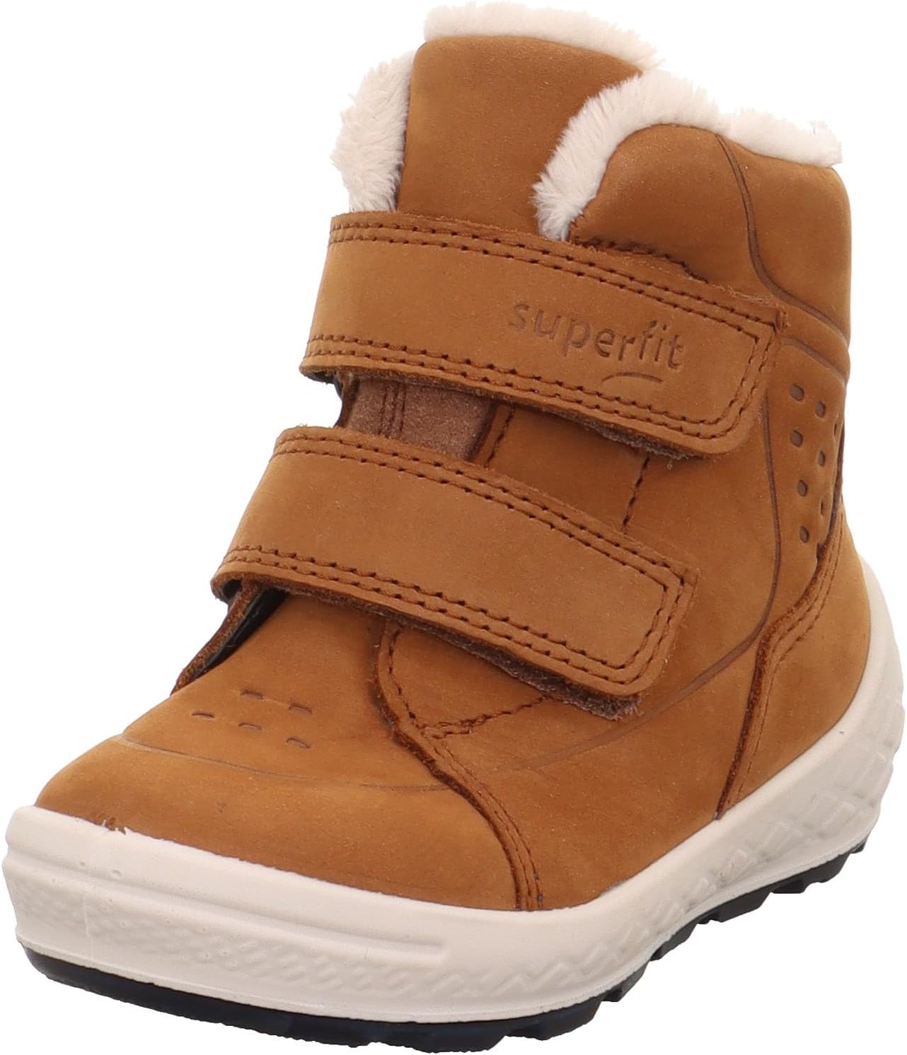 Superfit Boy's Groovy 2.0 Warm Gefütterte Gore-tex Snow Boot, Braun 3000, 6 UK Child Wide