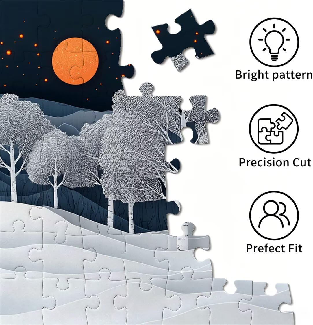 Puzzle 1314 Pieces Dessin animé Puzzle Adulte 75x50cm, Arbre, n-347