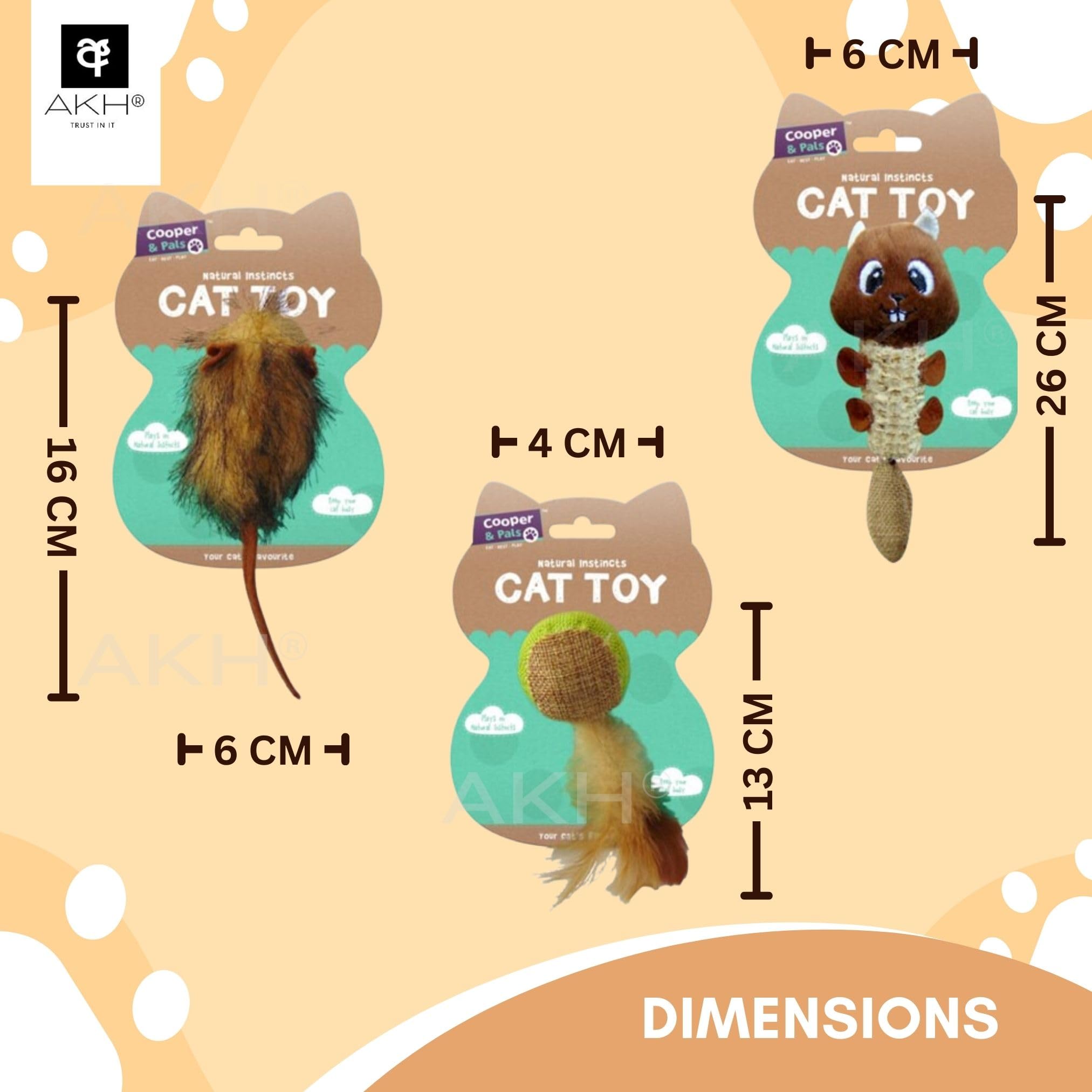 AKH® Natural Instincts Assorted Cat Toys - Image 2