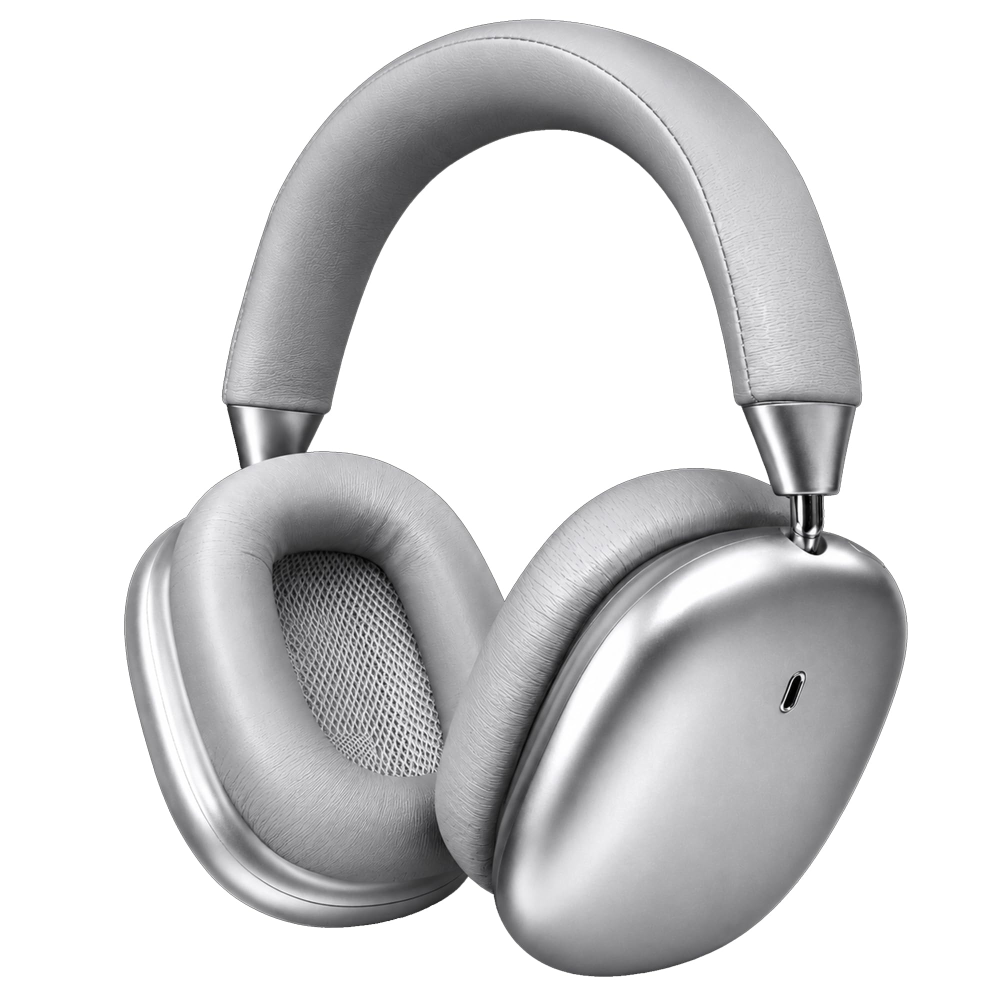 Cuffie over-ear wireless, auricolari magnetici staccabili, cuffie Bluetooth con cancellazione del rumore, 80 ore di autonomia, morbide e confortevoli, con microfono, per lavoro, viaggi, F7