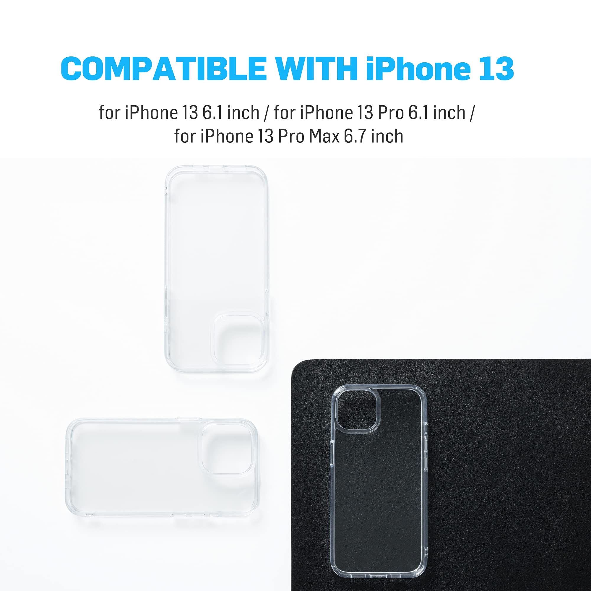 Adonit Custodia Per IPhone 13 Pro Max, Trasparente Antiurto Con TPU E PC – Protezione Antigraffio E Ricarica Wireless - 4