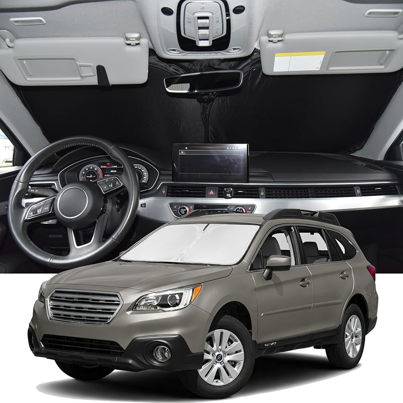 Protetor solar dobrável para para-brisa Subaru Outback 2010–2014 ZOIBV, 4 camadas