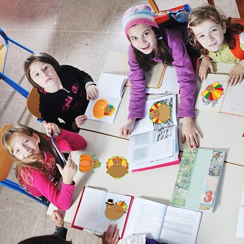 Miniatura 4 de Recortes de pavo, 54 piezas de recortes de Acción de Gracias, decoración de otoño para fiestas y aulas