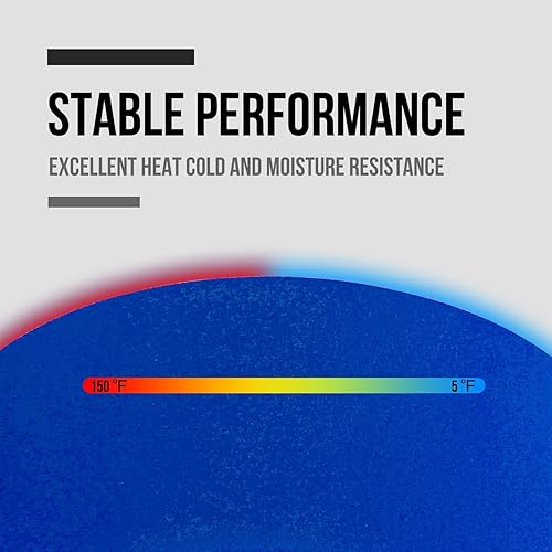 Miniatura 3 de Lichamp Cinta adhesiva azul de 3/4 pulgadas, paquete de 4 cintas adhesivas azules de 3/4 pulgadas x 55 yardas x 4 rollos (220 yardas en total)