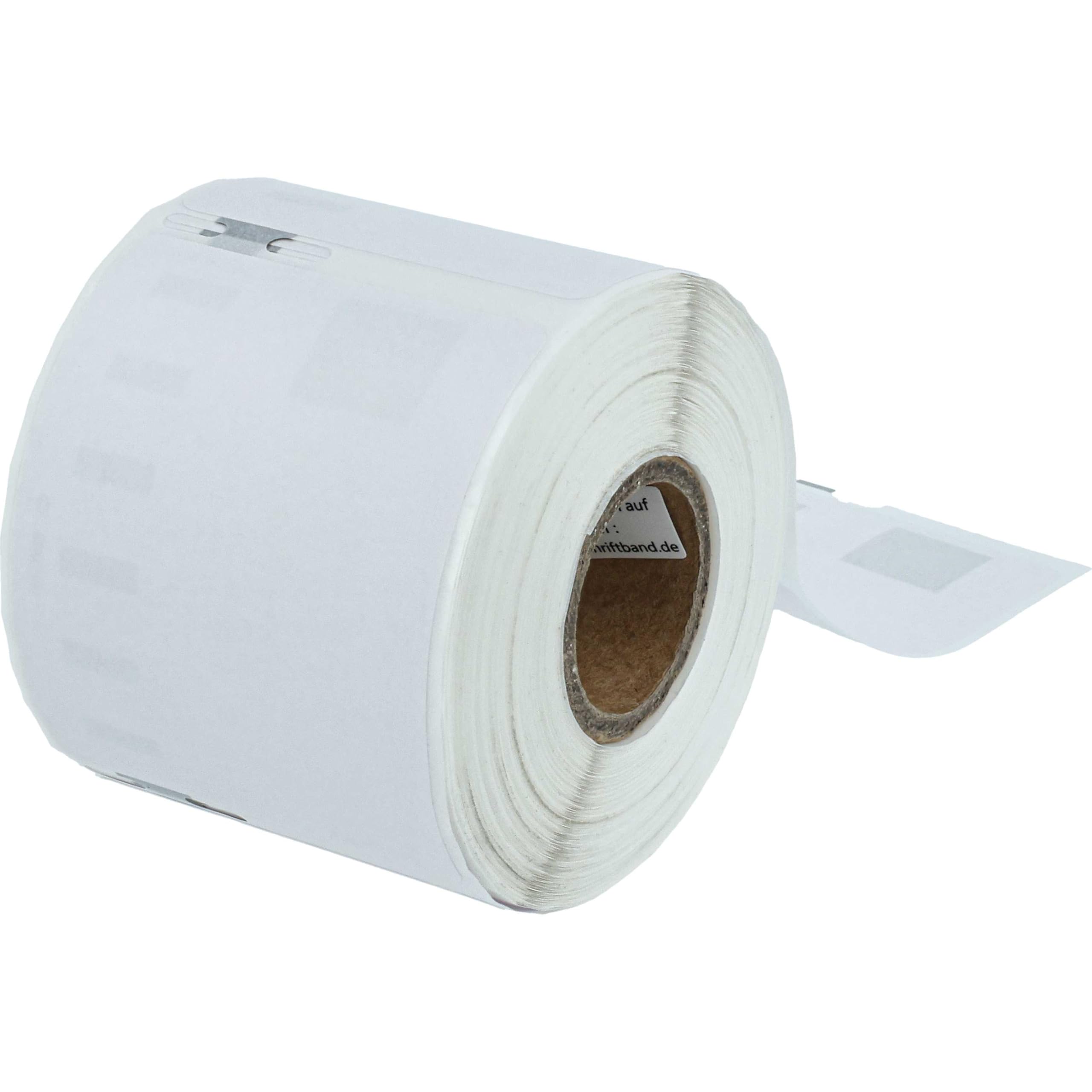 vhbw 50x rotolo etichette 54mm x 70mm (320 etichette) compatibile con Dymo LabelWriter 400 Turbo, EL40, EL60 Turbo etichettatrice bianco