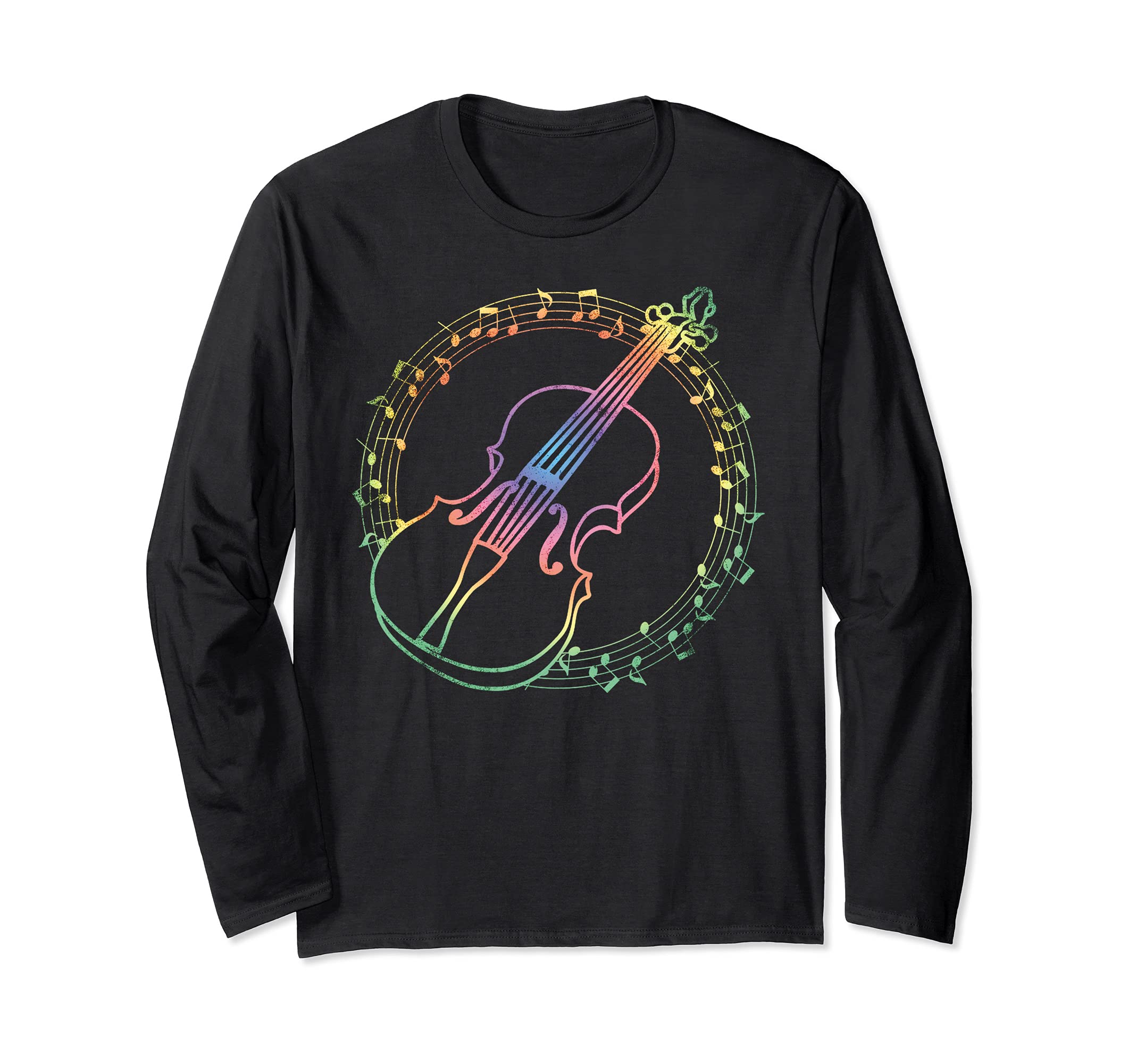 Violinist Violin Player Long Sleeve T-Shirt, Black