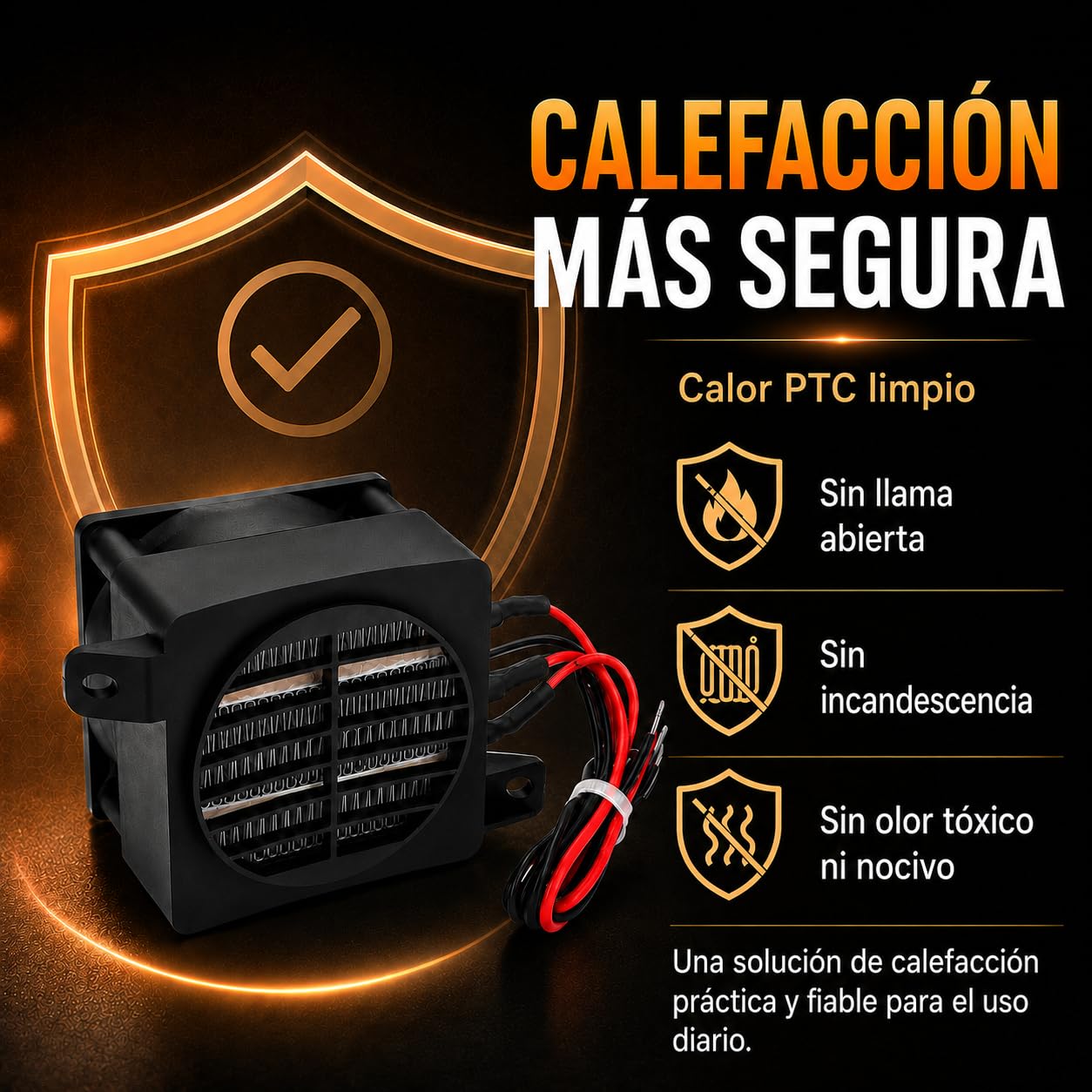 Calentador PTC 220 V 300 W, Mini Calentador De Aire de Ventilador de Coche, Módulo de Elemento de Calentamiento Cerámico de Temperatura Constante, para Aire Acondicionado, Humidificador, Ventiladores