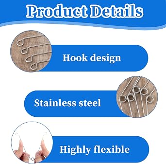 4PCS Spring Clips for Recessed Light Fixtures Torsion Spring Clips Metal Recessed Lighting Trims Springs Clip Replacements for Bathroom Ceiling Exhaust Fan Shower Recesse Lighting Trim Accessories